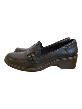 Cobb Hill slip-on shoes by New Balance black leather classic comfortable work 8